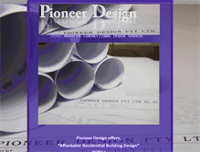 Tablet Screenshot of pioneerdesign.com.au
